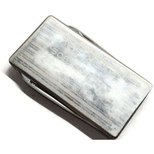 Money Clip "MHS Debate Bob Simmons 1966" Monogramed Knife File Stainless Steel